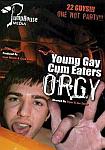 Young Gay Cum Eaters Orgy featuring pornstar Caleb Thorn